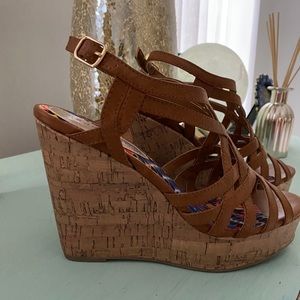 Steve Madden cork wedge